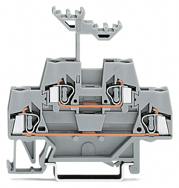 ZŁĄCZKA DWUPIĘTROWA L/L 2,5 MM2 SZARA. - 280-519 - WAGO