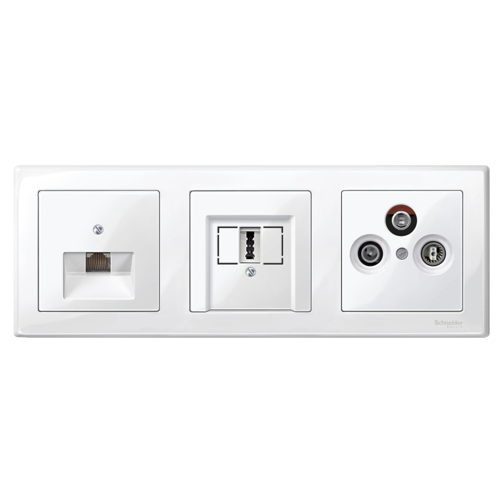 RAMKA M-SMART POTRÓJNA BIAŁY POLARNY MERTEN - MTN478319 - SCHNEIDER ELECTRIC