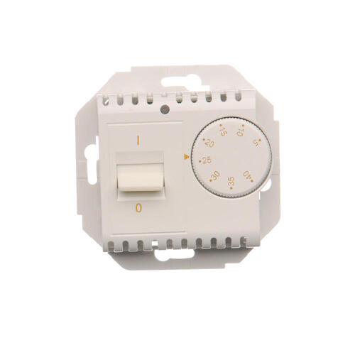 Regulator temperatury z czujnikiem wewnętrznym (moduł) 16(2) A, 230V~. Montaż na wkręty; biały - DRT10W.02/11 - KONTAKT SIMON