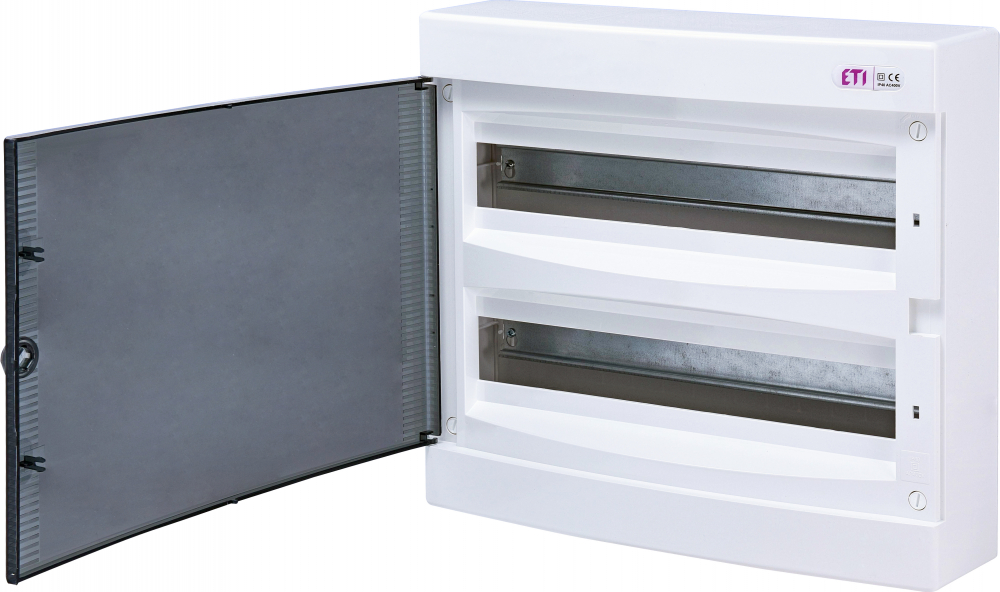 OBUDOWA NATYNKOWA 2 RZĘDY PO 18 MOD. DRZWI TRANSPARENTNE ECT 2X18PT-S - 001101085 - ETI