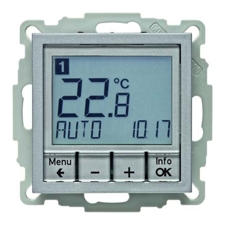 REGULATOR TEMPERATURY ZE STEROWANIEM CZASOWYM I ELEMENTEM CENTRALNYM ALU B.1/B.3/B.7 - 20441404 - HAGER