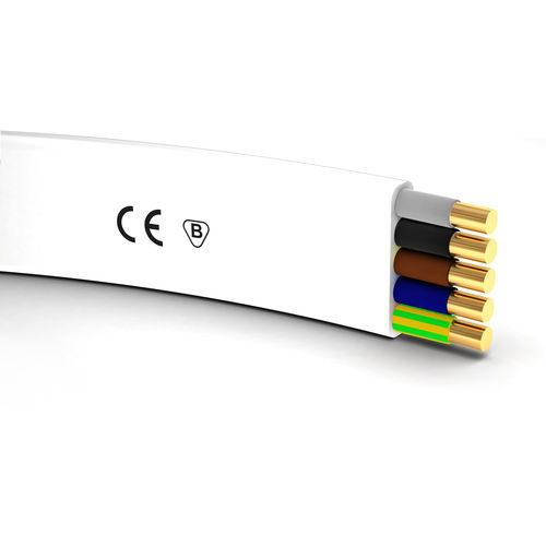 PRZEWÓD INSTALACYJNY YDYP 5X2,5 750V BIAŁY - G-106480 - KABLE I PRZEWODY