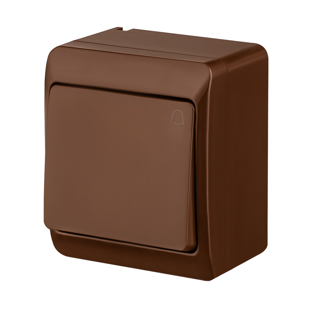 ŁĄCZNIK "DZWONEK" IP44 BRĄZOWY EP-LUX 3 HERMES - 0337-06 - ELEKTRO-PLAST NASIELSK