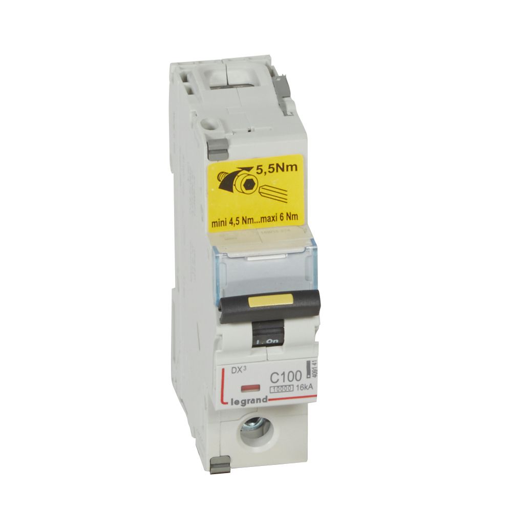 WYŁĄCZNIK NADPRĄDOWY C 100A 2-POLOWY SERII DX3 S 311 - 409141 - LEGRAND