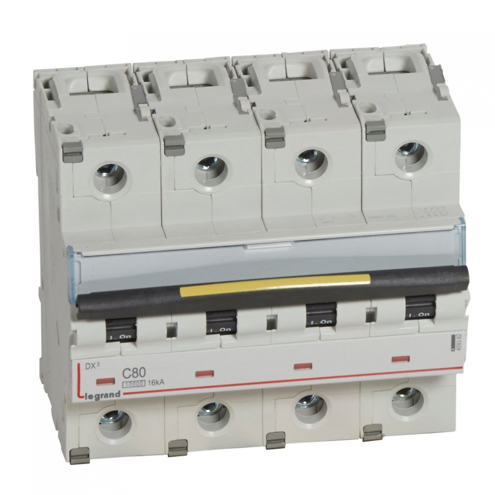 WYŁĄCZNIK NADPRĄDOWY C 80A 4-POLOWY SERII DX3 S 314 - 409362 - LEGRAND