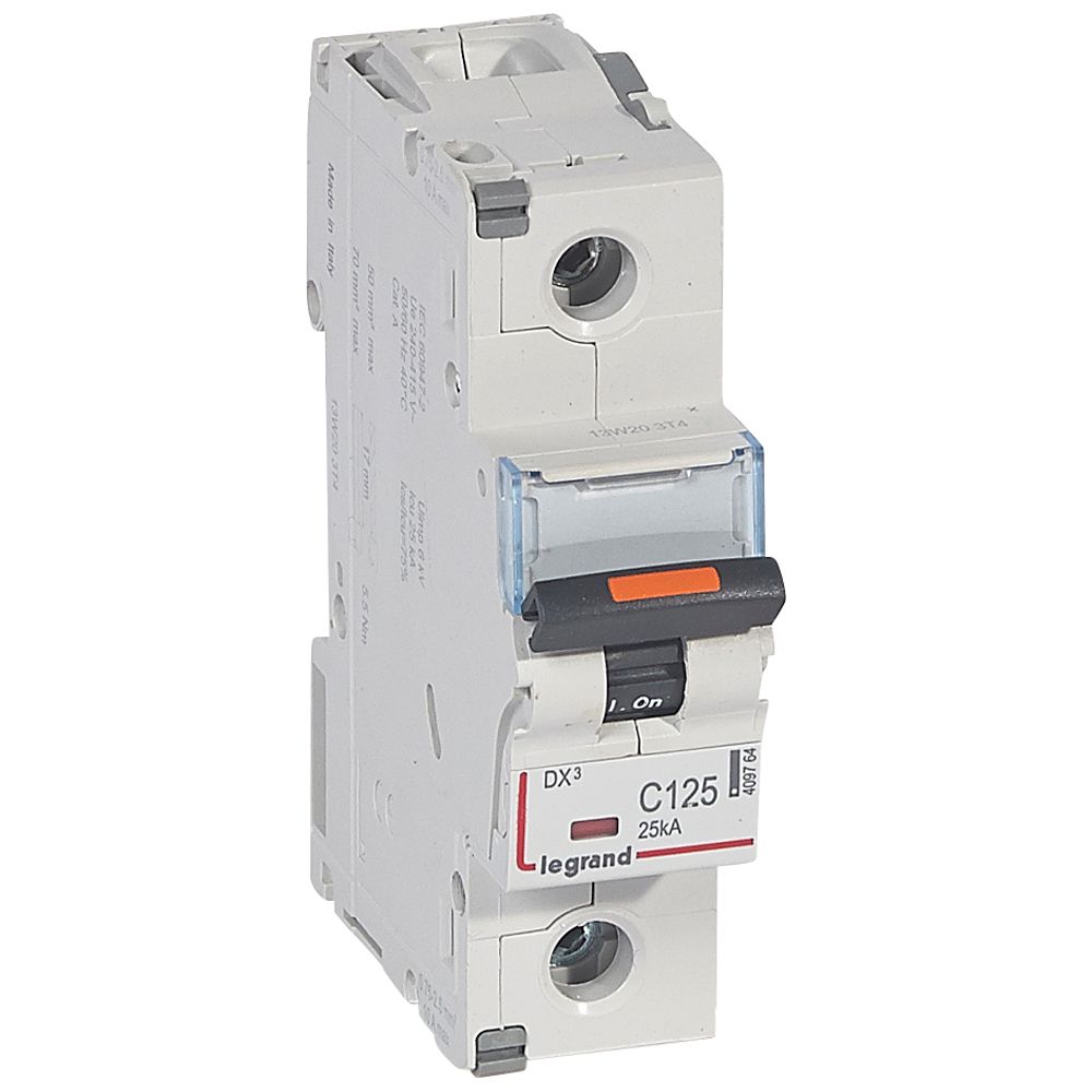 WYŁĄCZNIK NADPRĄDOWY C 125A 1-POLOWY 25KA DX3 S321 - 409764 - LEGRAND