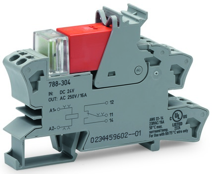 PRZEKAŹNIK PRZEMYSŁOWY Z PODSTAWKĄ 1P 16A 24V DC - 788-304 - WAGO