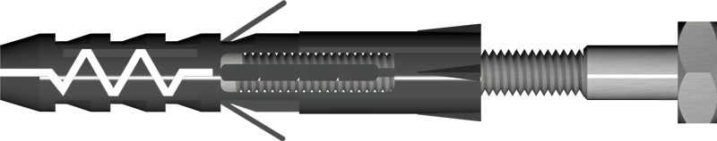 Kołek rozporowy plastikowy KRfi8/4x60 - 650439 - BAKS
