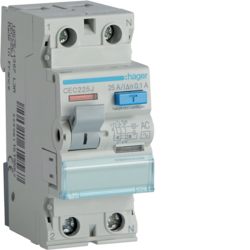 WYŁĄCZNIK RÓŻNICOWY 25A/ 100MA 2-POLOWY TYP AC RCCB - CEC225J - HAGER