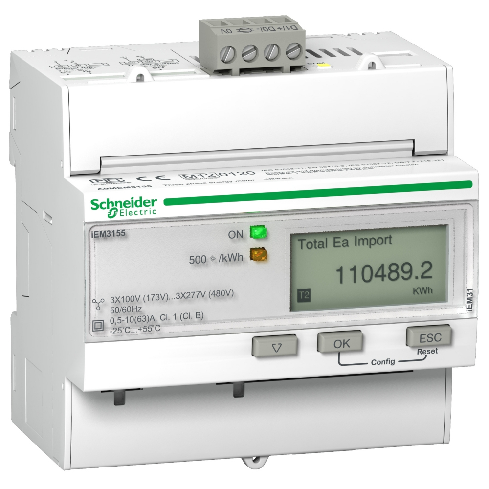 MIERNIK KWH - 63A MODBUS MID. - A9MEM3155 - SCHNEIDER ELECTRIC