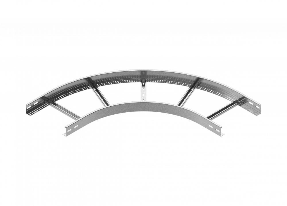 Łuk drabinki 90° LDC600H60 N 2,00 mm - 466960 - BAKS