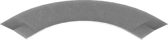 Pokrywa łuku 90o PLDP600 1,50 mm - 220560 - BAKS