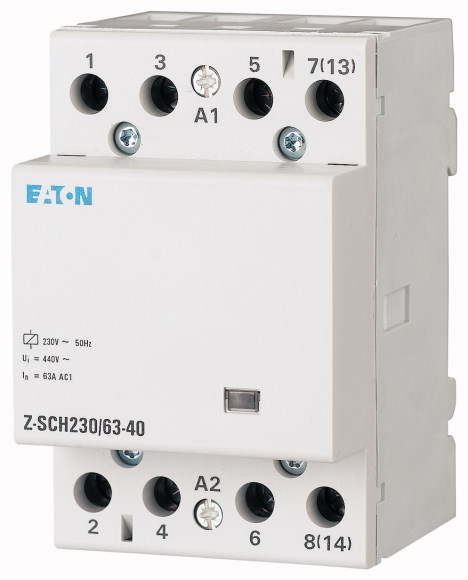 STYCZNIK MODUŁOWY 63A AC1 4 BIEGUNY 4NO STEROWANIE 230V AC Z-SCH230/63-40 - 248856 - EATON