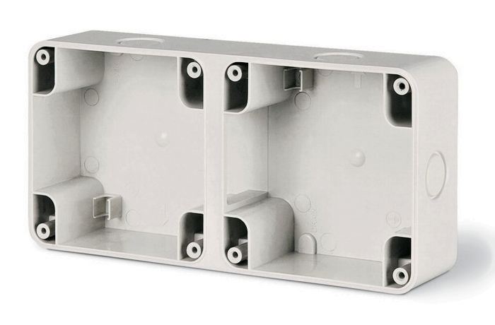 PUSZKA PODWÓJNA NATYNKOWA 2X95X95MM 2XM95 PROTECTA - 137.102 - SCAME