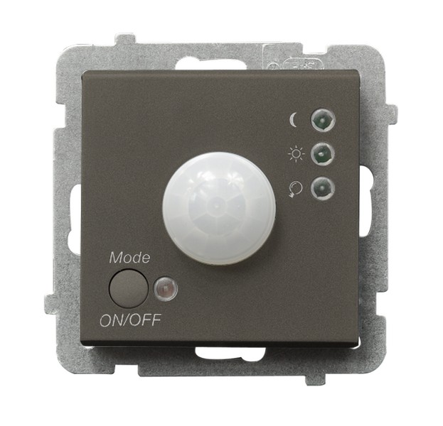 ELEKTRONICZNY CZUJNIK RUCHU CZEKOLADOWY METAL SONATA - ŁP-16R/m/40 - OSPEL