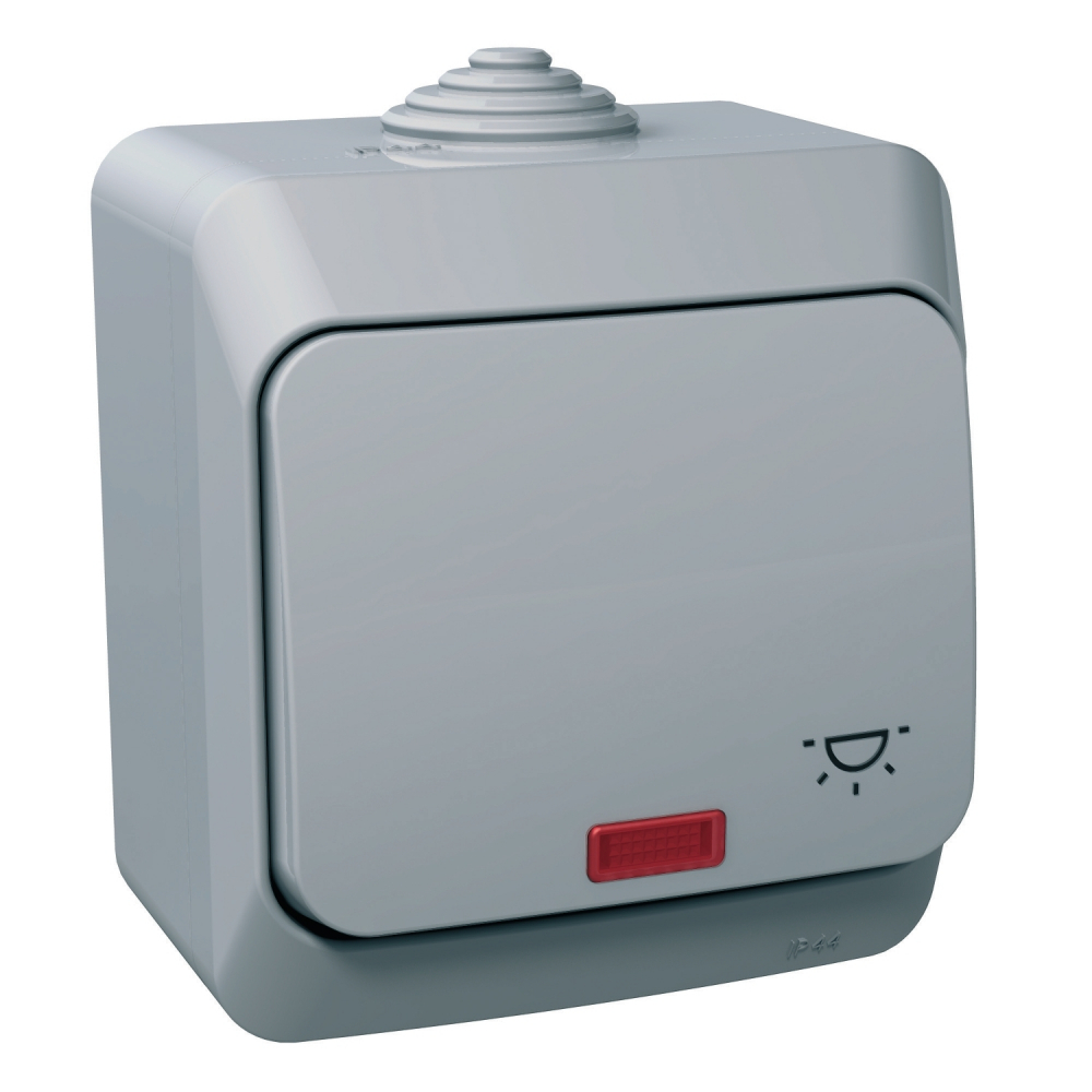PRZYCISK "ŚWIATŁO"" SZARY CEDAR PLUS - WDE000616 - SCHNEIDER ELECTRIC