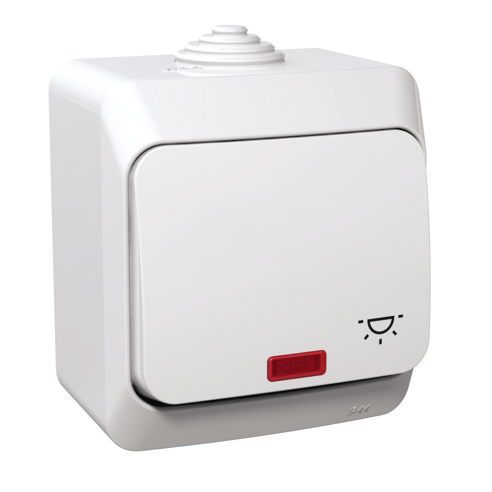 PRZYCISK "ŚWIATŁO" Z PODŚWIETLENIEM BIAŁY CEDAR PLUS - WDE000516 - SCHNEIDER ELECTRIC