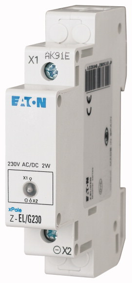 LAMPKA MODUŁOWA LED POJEDYNCZA ZASILANIE 110-240V AC/DC Z-EL-G230 ZIELONY - 284922 - EATON