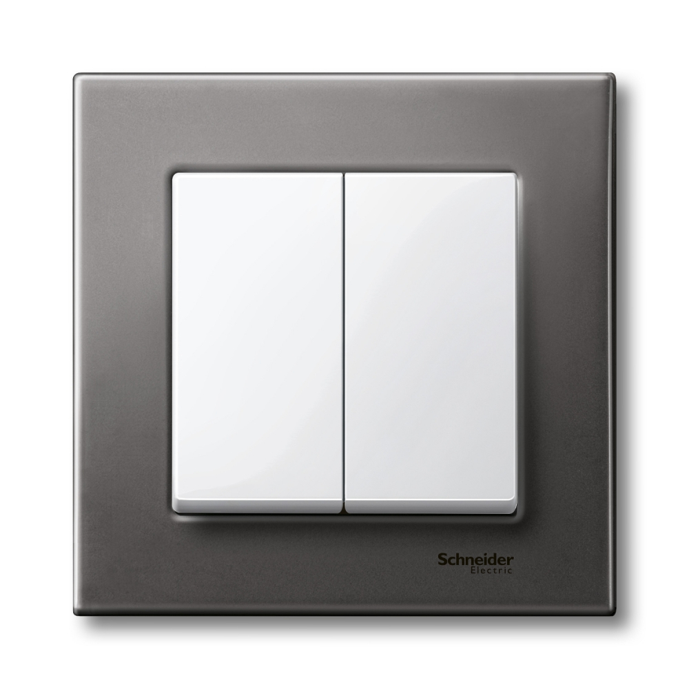 KLAWISZ PODWÓJNY BIAŁY POLARNY MERTEN SYSTEM M - MTN432519 - SCHNEIDER ELECTRIC