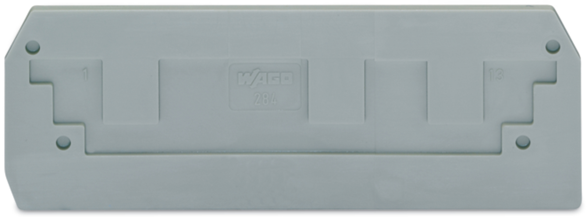 ŚCIANKA KOŃCOWA SZARA. - 284-308 - WAGO