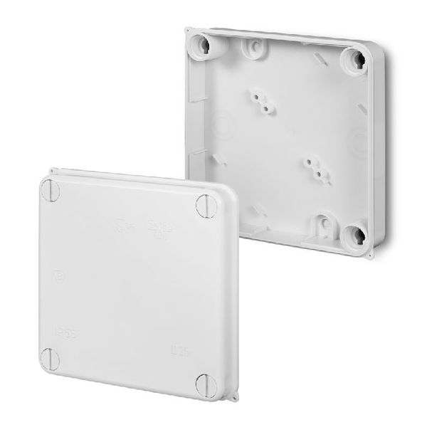 PUSZKA NATYNK PK-3 HERMETYCZNA 133x133x41MM BEZ WKŁADU IP55 BIAŁY EP-LUX TYP PK - 0251-00 - ELEKTRO-PLAST NASIELSK