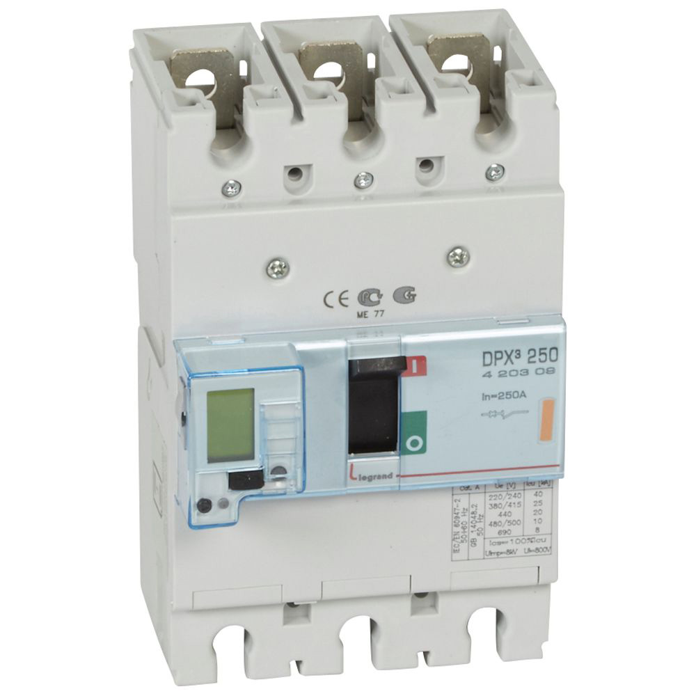 WYŁĄCZNIK DPX3 250 EL SG 3P 250A 25KA - 420509 - LEGRAND