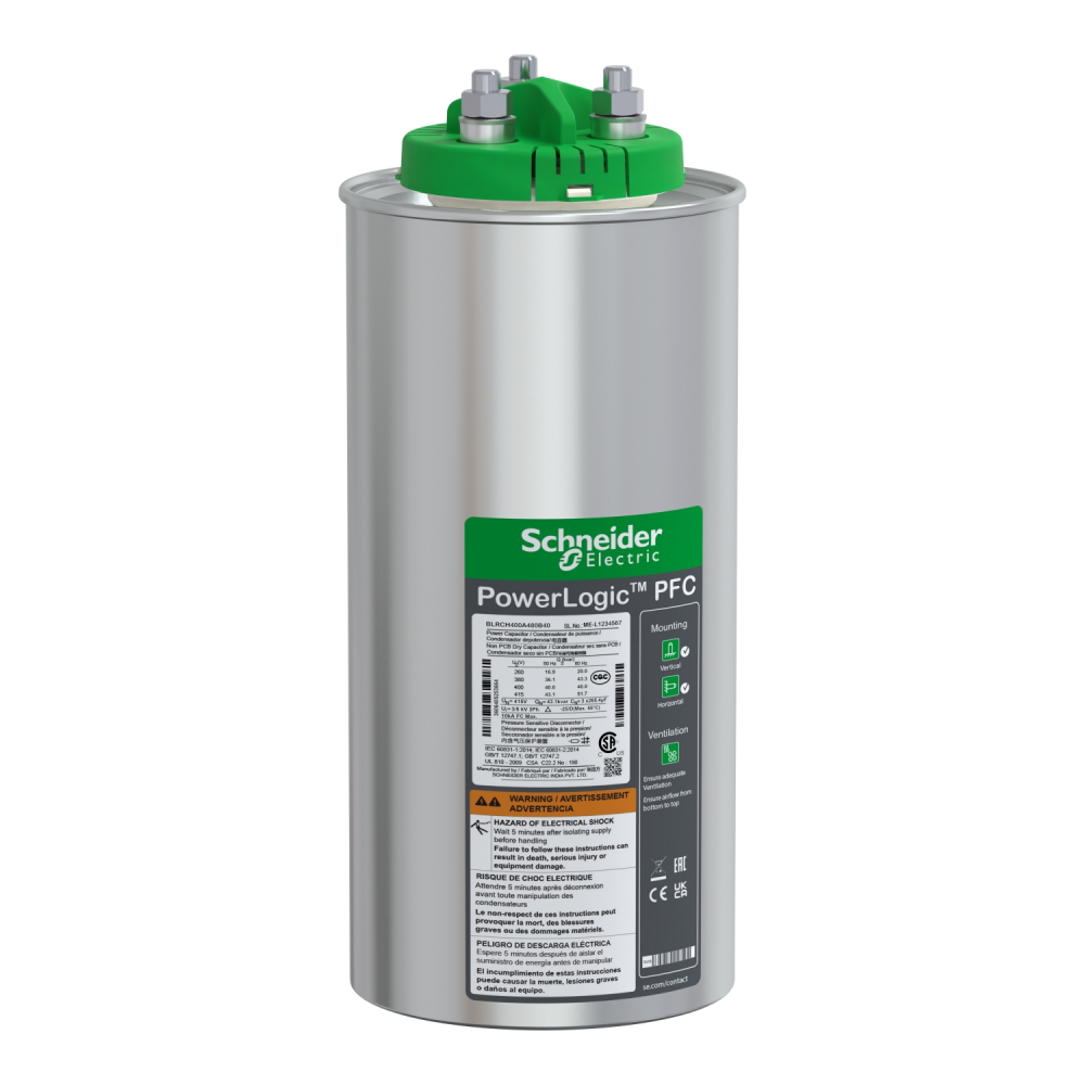 KONDENSATOR VARPLUSCAN 400V 40 KVAR - BLRCH400A480B40 - SCHNEIDER ELECTRIC