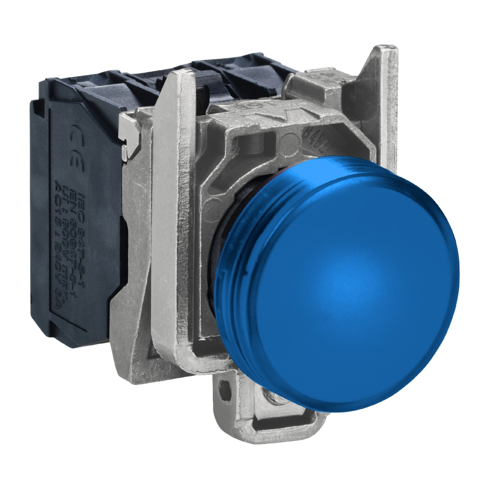 LAMPKA SYGNALIZACYJNA NIEBIESKA LED 230-240V METALOWY TYPOWA - XB4BVM6 - SCHNEIDER ELECTRIC