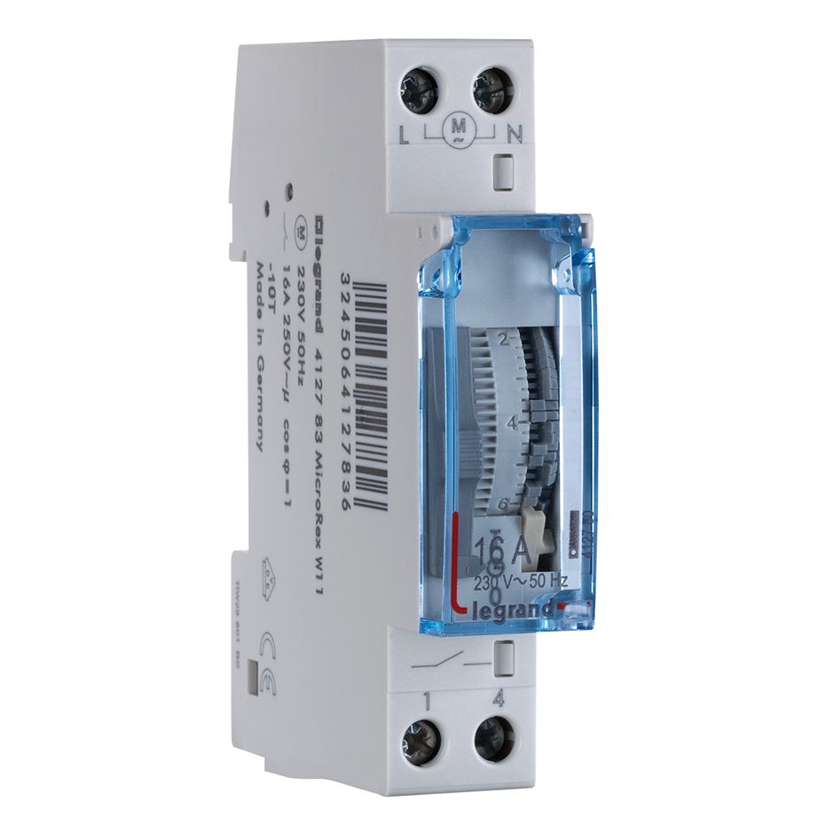 PROGRAMATOR ANALOGOWY TYGODNIOWY 1-MODUŁOWY - 412783 - LEGRAND