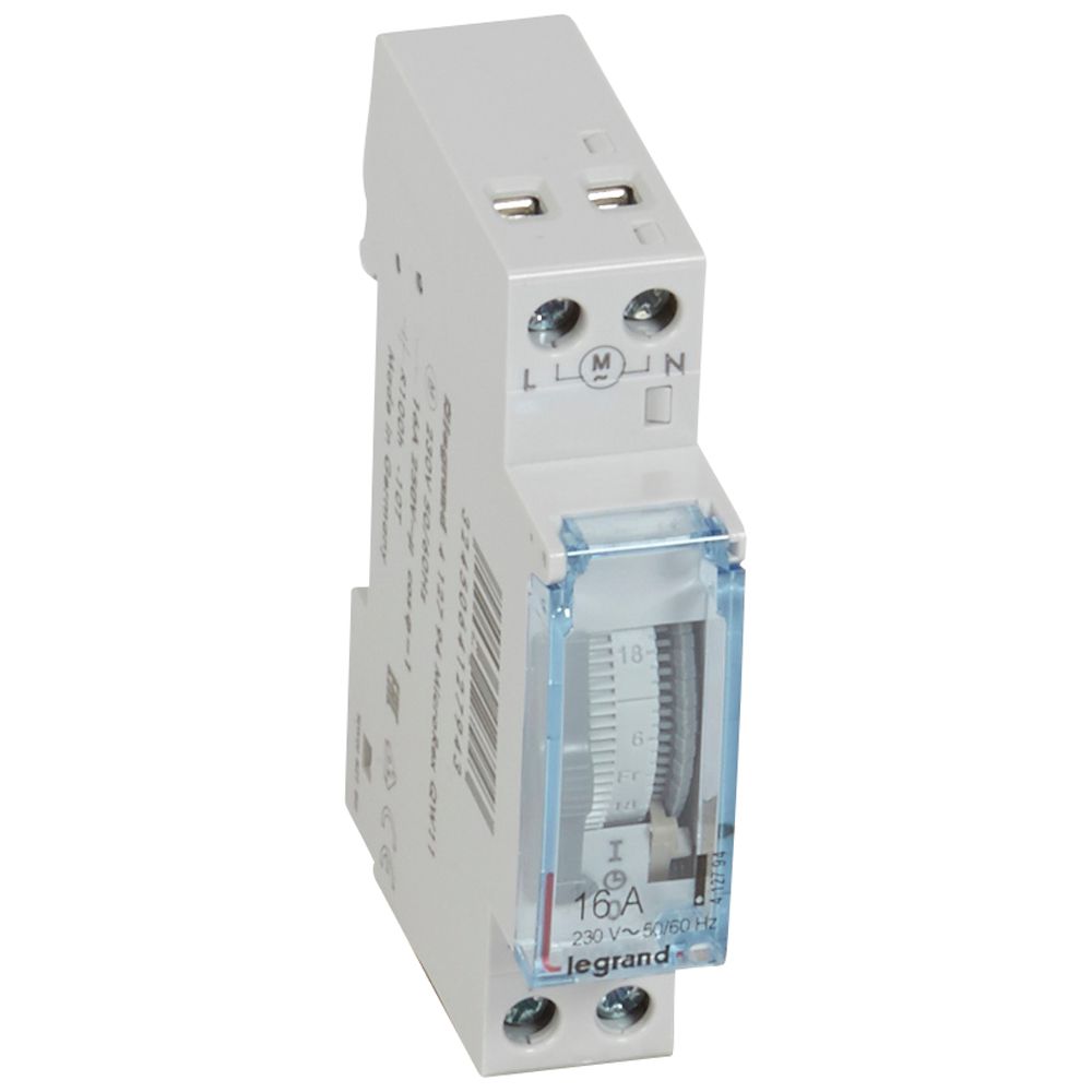 PROGRAMATOR ANALOGOWY TYGODNIOWY 1-MODUŁOWY KWARCOWY - 412794 - LEGRAND