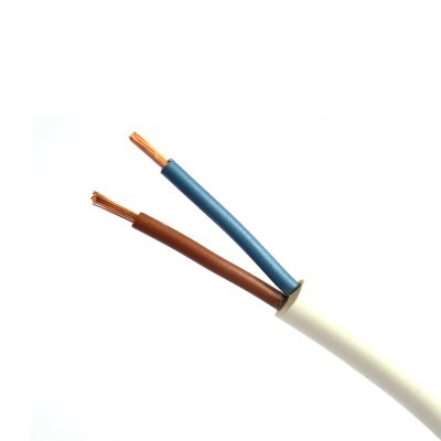 PRZEWÓD MIESZKANIOWY OMY 2X0,75 BIAŁY H03VV-F - G-111576 - KABLE I PRZEWODY