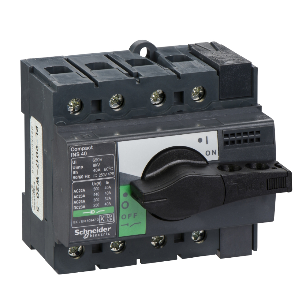 ROZŁĄCZNIK 40A 4 POLOWY INS40 - 28901 - SCHNEIDER ELECTRIC