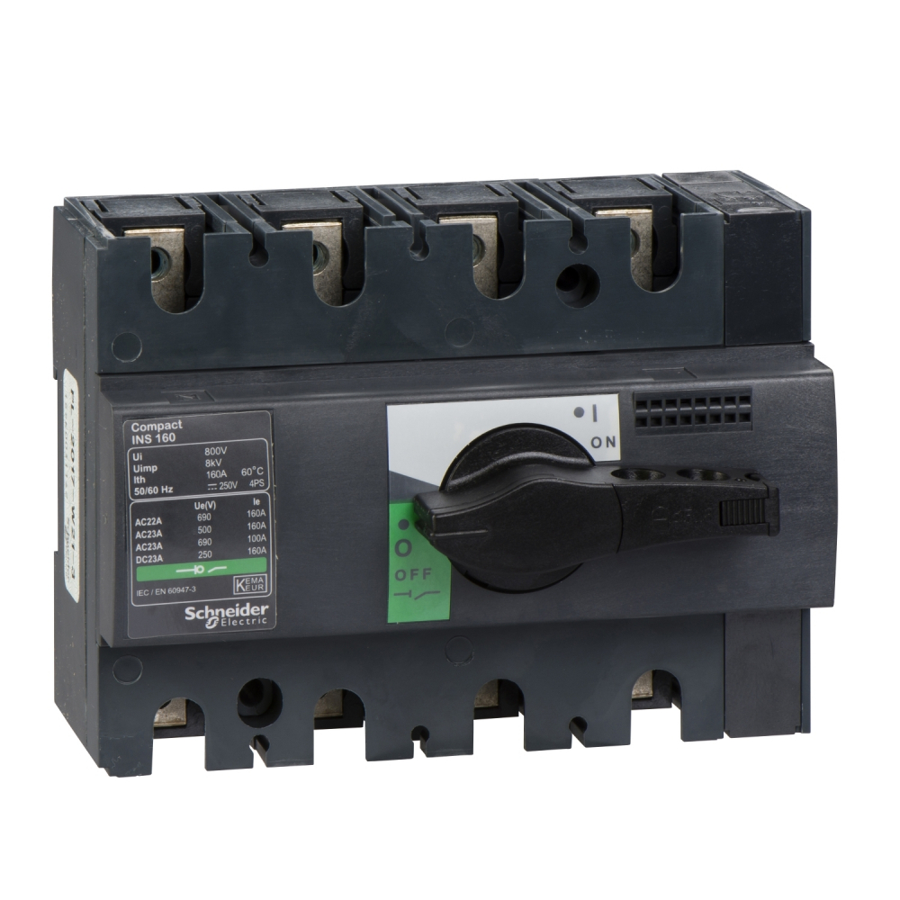 ROZŁĄCZNIK 160A 4 POLOWY INS160 - 28913 - SCHNEIDER ELECTRIC