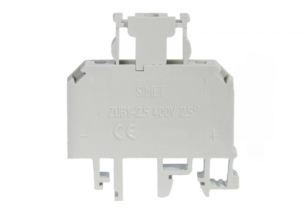 ZŁĄCZKA SZYNOWA GWINTOWA Z BEZPIECZNIKIEM 2,5MM2 TS 32 35 1 TOR ZUB1-2,5 Z SZARY ZUG - 13202312 - SIMET