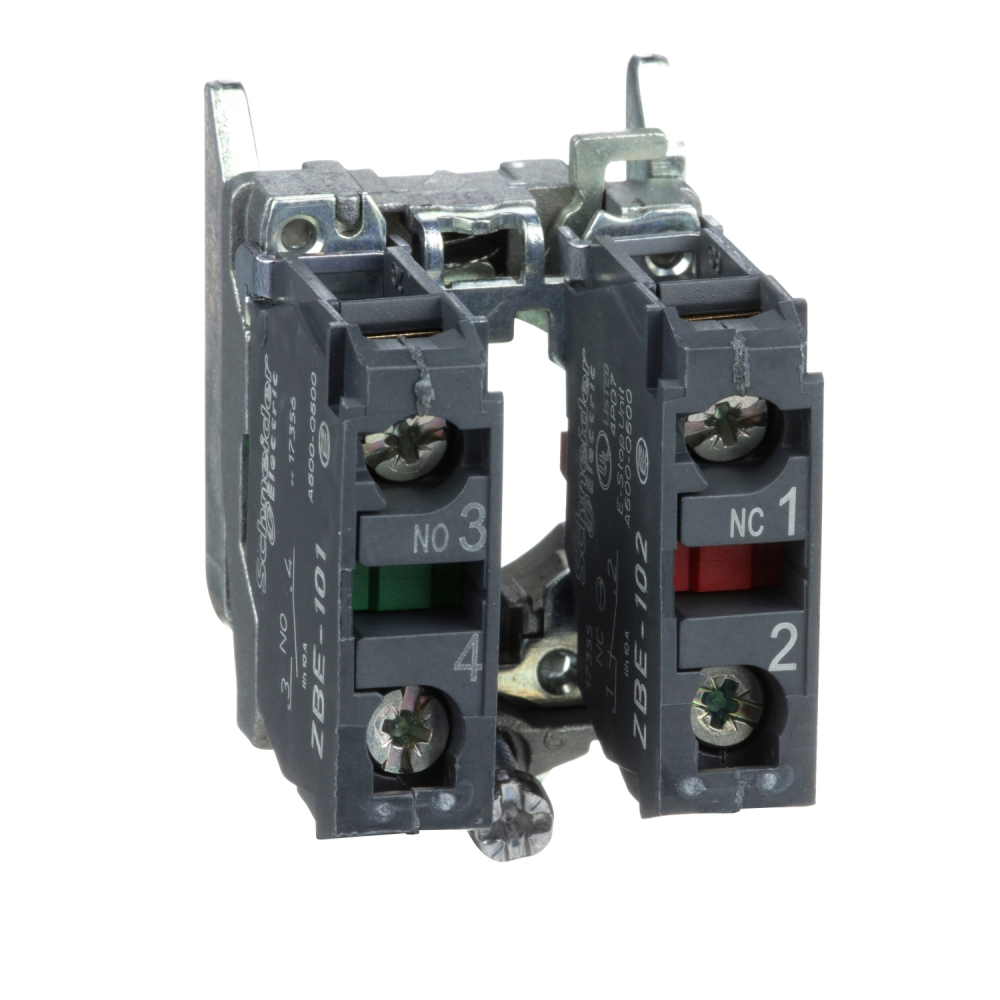 KORPUS MOCUJĄCY STANDARDOWY 1NO+1NC PODWÓJNY ZACISKI ŚRUBOWE - ZB4BZ105 - SCHNEIDER ELECTRIC