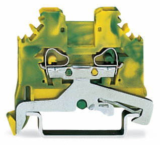ZŁĄCZKA PE 2-PRZEWODOWA 2.5MM2 ŻÓŁTO-ZIELONA - 280-107 - WAGO