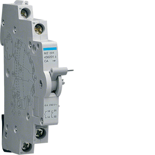 STYK POMOCNICZY DO MCB 6A STYKI 1 NO+1 NC - MZ201 - HAGER