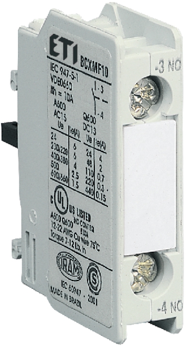 STYK POMOCNICZY 1Z SZYBKI BCXMFAE 10 (1NO) - 004642510 - ETI