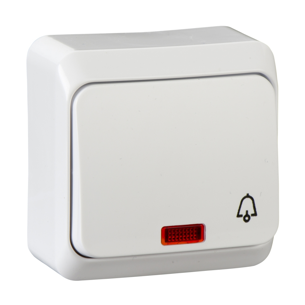 PRZYCISK "DZWONEK" Z PODŚWIETLENIEM N/T IP20 BIAŁY W-121 - WDE001015 - SCHNEIDER ELECTRIC