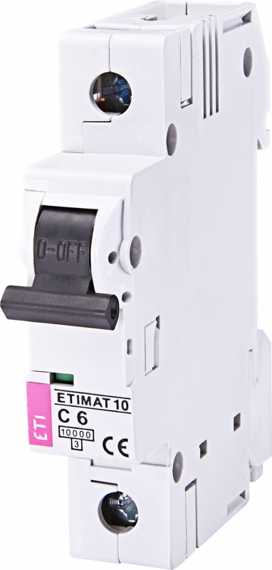 WYŁĄCZNIK NADPRĄDOWY ETIMAT 10 1P C6 - 002131712 - ETI