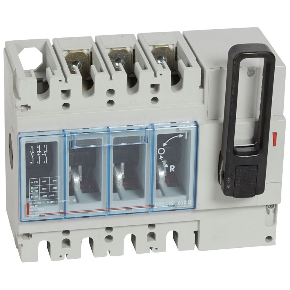 ROZŁĄCZNIK 400A 3-POLOWY WYZWALACZ FRONTOWY DPX-IS 630 - 026672 - LEGRAND