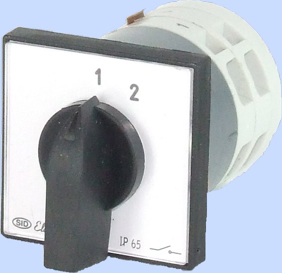ŁĄCZNIK KRZYWKOWY W OBUDOWIE E12-10-2 KRZYŻOWY 1-2 IP-65 - 921286 - ELEKTROMET DZIERŻONIÓW