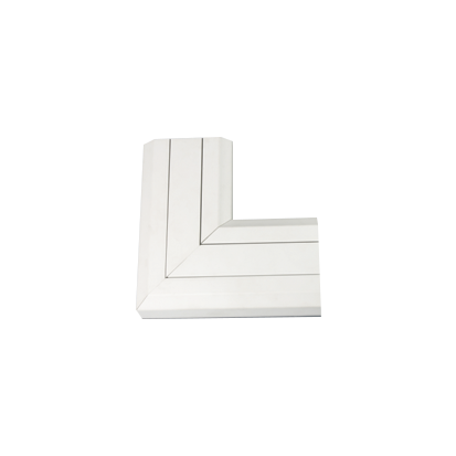 Kąt prosty, płaski, do góry, PVC Cablomax 130x55mm; czysta biel - TKA011210/9 - KONTAKT SIMON
