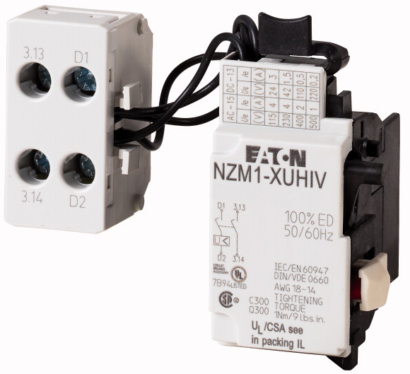 WYZWALACZ ZANIKOWY ZE STYKAMI WYPRZEDZAJĄCYMI 24VAC NZM1-XUHIV24AC - 259531 - EATON