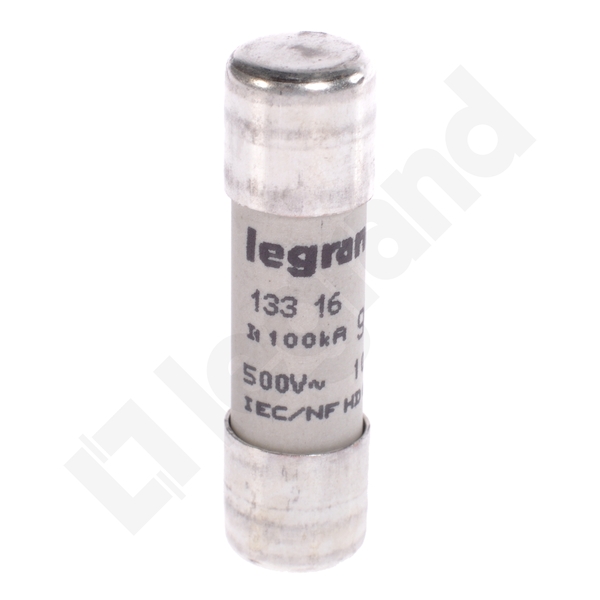 WKŁADKA BEZPIECZNIKOWA 16A 10X38 CYLINDRYCZNA CHARAKTERYSTYKA GG ZWŁOCZNA - 013316 - LEGRAND