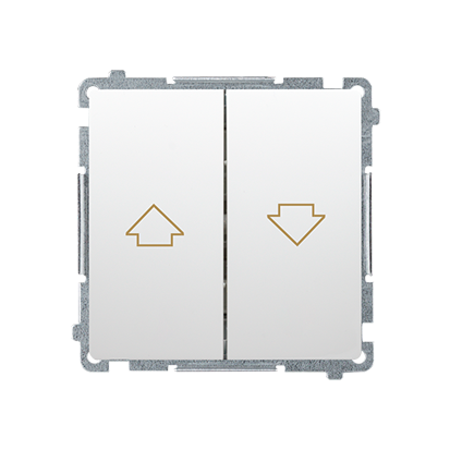 ŁĄCZNIK ZWIERNY ŻALUZJOWY 10AX 250V BIAŁY BASIC - BMZ1.01/11 - KONTAKT SIMON