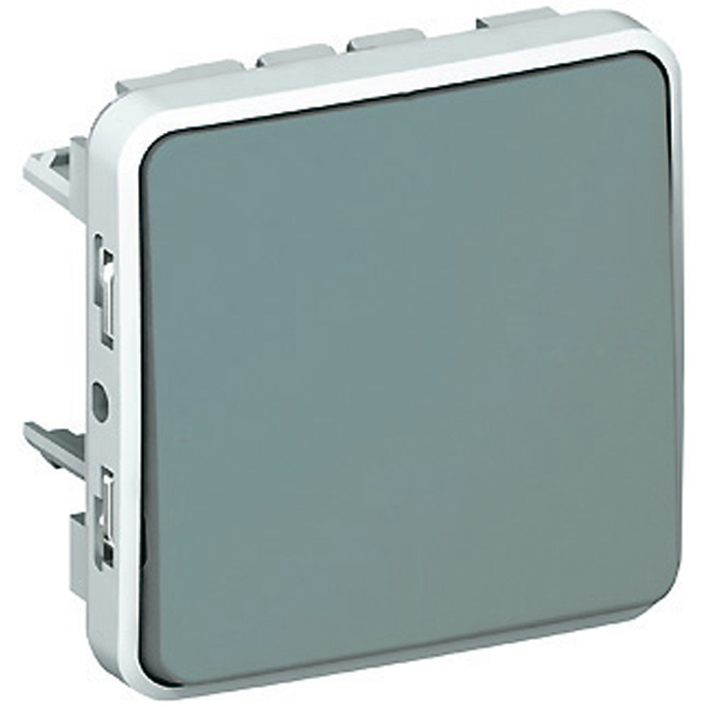 ŁĄCZNIK SCHODOWY POJEDYNCZY 10AX 250V SZARY PLEXO55 - 069511 - LEGRAND
