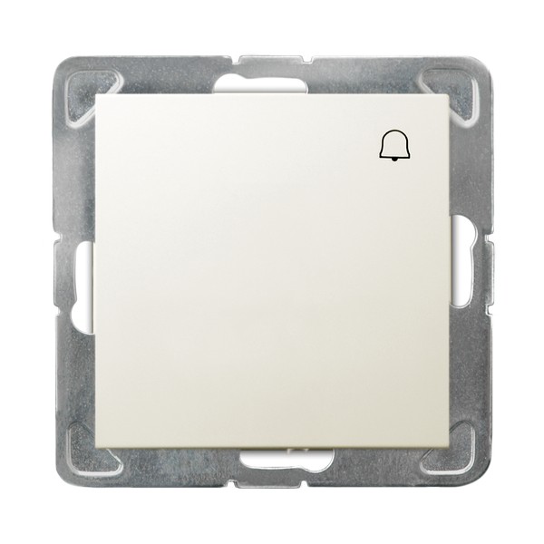 ŁĄCZNIK ZWIERNY DZWONEK ZACIKI AUTOMATYCZNE 10AX 250V IP20 ECRU IMPRESJA - ŁP-6Y/m/27 - OSPEL