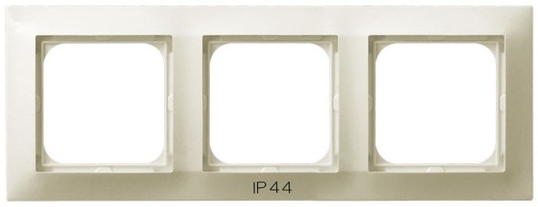 RAMKA POTRÓJNA DO ŁĄCZNIKÓW IP44 ECRU IMPRESJA - RH-3Y/27 - OSPEL