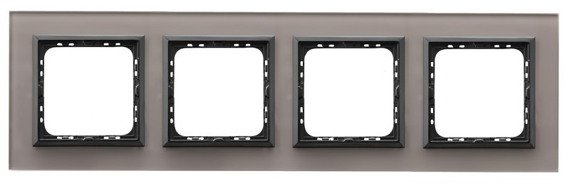 RAMKA POCZWÓRNA SZKLANA 4MM SZARE SZKŁO SONATA - R-4RGC/41/25 - OSPEL